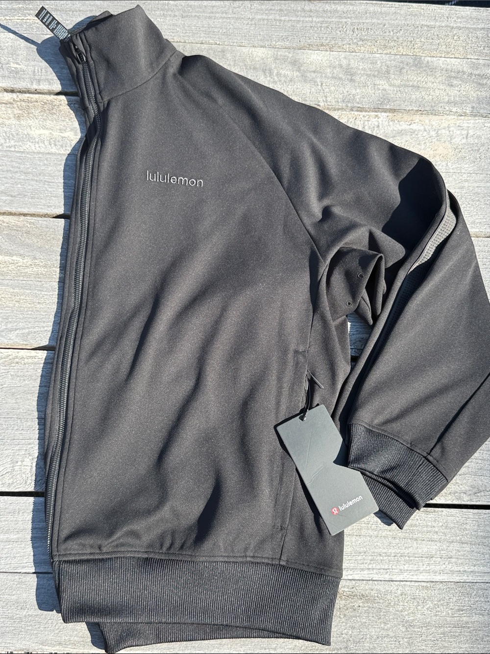Lululemon Pique Relaxed Fit Track Jacket Black XL NWT Full Zip Men's Jacket